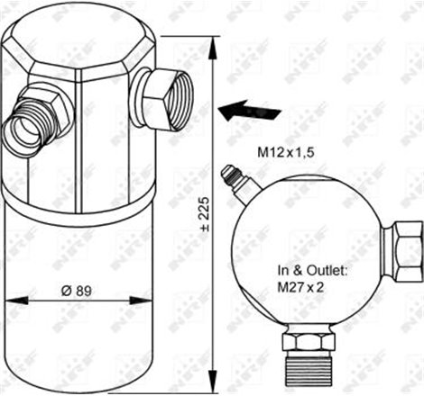 6847510 VOLVO S90-V90 3.0 dezumidificator si 1996-1912 CERERE vedea IC_Katalog saucat.NRF indicele 002 002 629 - NRF-33065