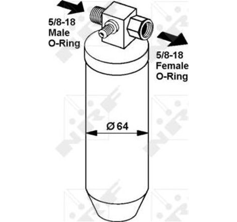 dezumidificator 9611746280 Peugeot 504 L-GL-TI 1968-1909 CERERE a se vedea IC_Katalog saucat.NRF indicele 002 002 629 - NRF-3306
