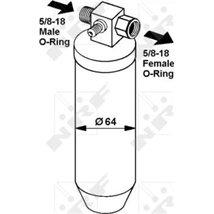 dezumidificator 9611746280 Peugeot 504 L-GL-TI 1968-1909 CERERE a se vedea IC_Katalog saucat.NRF indicele 002 002 629 - NRF-3306
