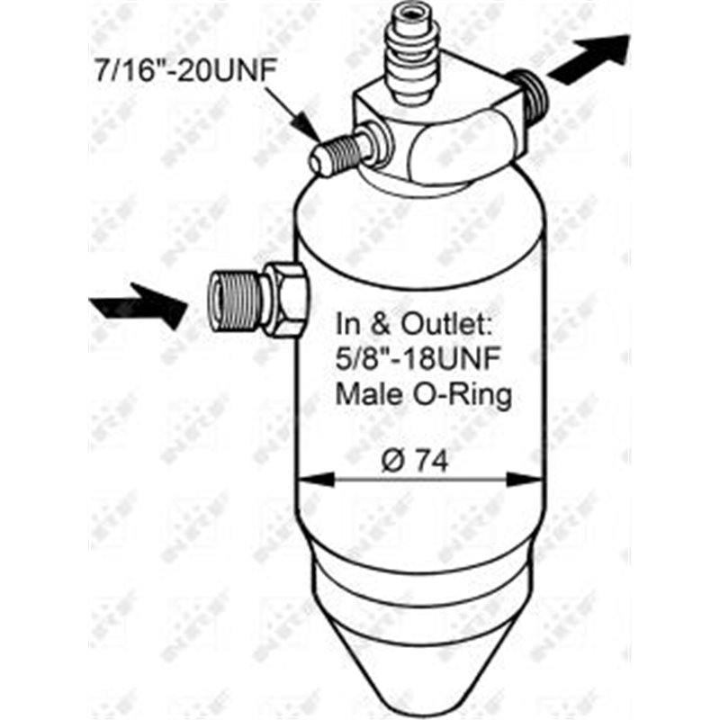 6453.V1 uscator de Peugeot 406 2.2 HDi 2000-10 al II-lea APLICAREA vedea IC_Katalog saucat.NRF indicele 002 002 629 - NRF-33077