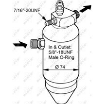 6453.V1 uscator de Peugeot 406 2.2 HDi 2000-10 al II-lea APLICAREA vedea IC_Katalog saucat.NRF indicele 002 002 629 - NRF-33077