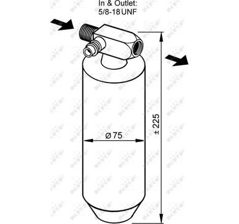 Uscator de aer conditionat RVI KERAX. PREMIUM. VOLVO FH. FH12. FH16. FM10. FM12. FM7. FM9 D10A320-MIDR06.23.56B-41 08.93- - NRF-