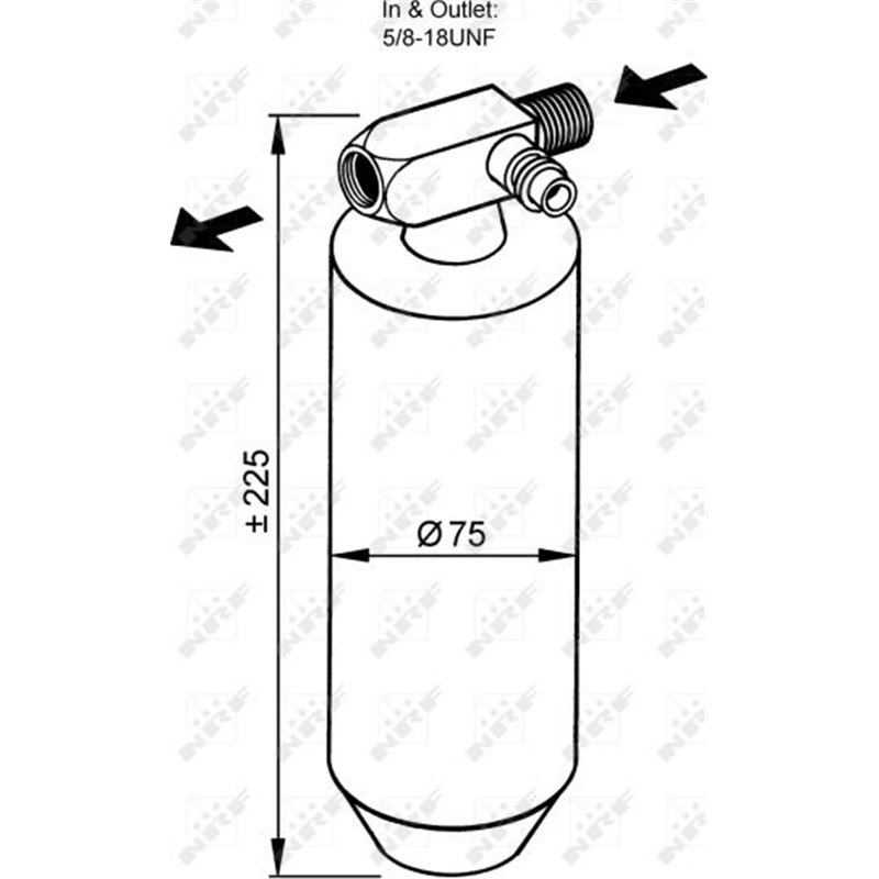 Uscator de aer conditionat VOLVO FH12. FH16. FM. FM II. FM10. FM12. FM7. FM9. NH12 D10A320-D9B380 08.93- - NRF-33113