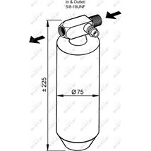 Uscator de aer conditionat VOLVO FH12. FH16. FM. FM II. FM10. FM12. FM7. FM9. NH12 D10A320-D9B380 08.93- - NRF-33113
