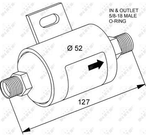 Uscator de aer conditionat DAF 95. 95 XF. XF 105. XF 95 MX300-XF355M 08.90- - NRF-33117