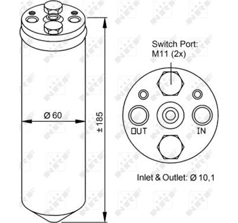 92131-2F011 Nissan Primera uscator 4WD SLX 2.0 16V 1991-1908 1996-CEREREA vedea IC_Katalog sau pisic - NRF-33122