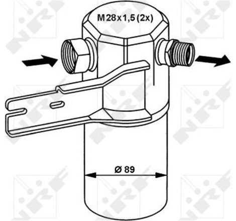 4DO.820.193 un dezumidificator AUDI A 8 2.8 E 1994-1906 CERERE vedea IC_Katalog saucat.NRF indicele 002 002 629 - NRF-33132