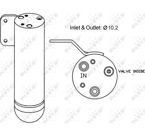 dezumidificator BOXTER PORSCHE 986 1996-1908 CERERE a se vedea IC_Katalog saucat.NRF indicele 002 002 629 - NRF-33151