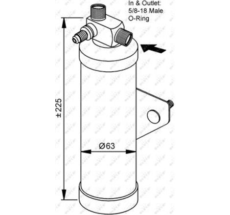 dezumidificator AWR 1374 Range Rover 1996 - 1998-APLICABILE vedea IC_Katalog saucat.NRF indicele 002 002 629 - NRF-33161
