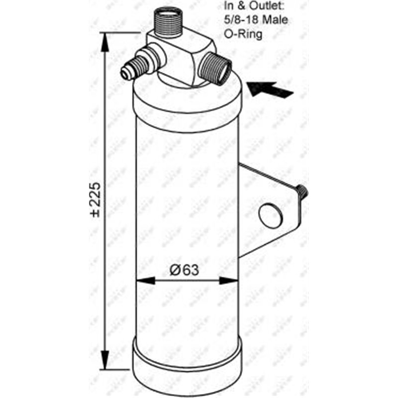 dezumidificator AWR 1374 Range Rover 1996 - 1998-APLICABILE vedea IC_Katalog saucat.NRF indicele 002 002 629 - NRF-33161