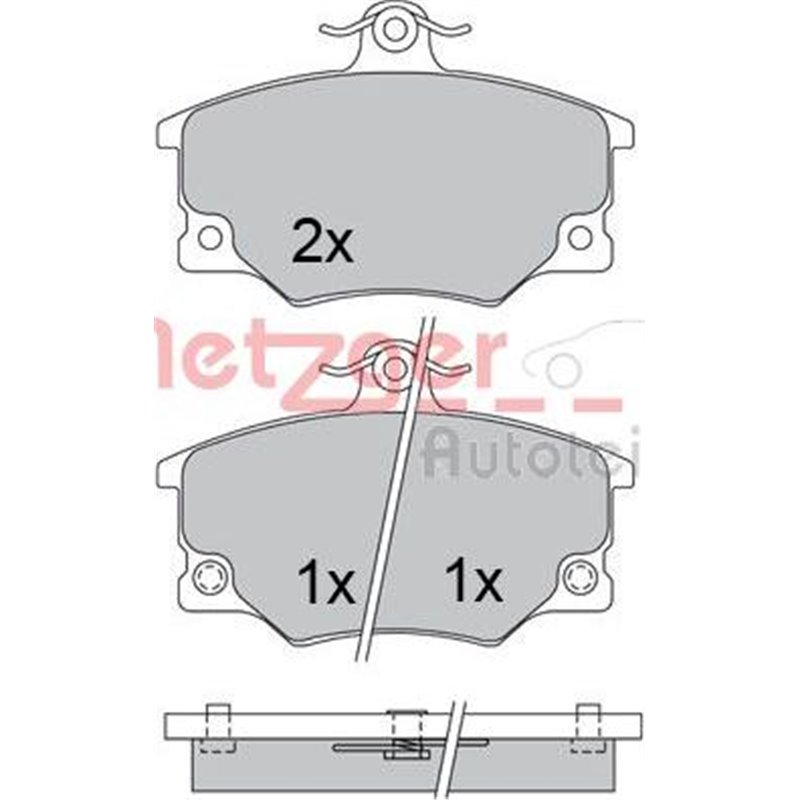 Set placute frana Fata ALFA ROMEO 145. 146. 155. SPIDER. FIAT 132. ARGENTA. BARCHETTA. PANDA. PANDA-HATCHBACK. PUNTO. REGATA. RI