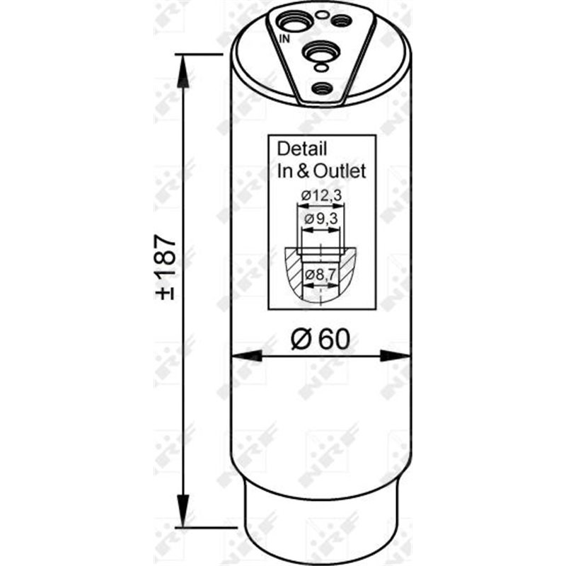 Air conditioning drier HONDA ACCORD IV. LEXUS ES. MITSUBISHI ECLIPSE I. PAJERO II. SPACE. SPACE RUNNER. SUZUKI CAPPUCCINO. SAMUR