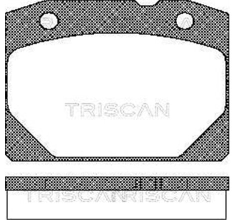 Set placute frana fata STADA 1200-1500. 1200-1600. NOVA. TOSCANA 1.2-1.7 01.70-05.12 - ATE-13.0460-2966.2