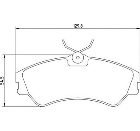 Set placute frana Fata VW TRANSPORTER T4 1.8-2.5D 07.90-06.03 - ATE-13.0460-2972.2