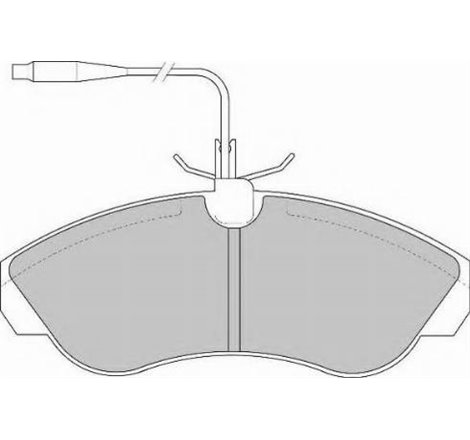 Set placute frana Fata CITROEN JUMPER I. FIAT DUCATO. PEUGEOT BOXER 2.0-2.5D-2.8D 07.90-04.02 - ATE-13.0460-2977.2