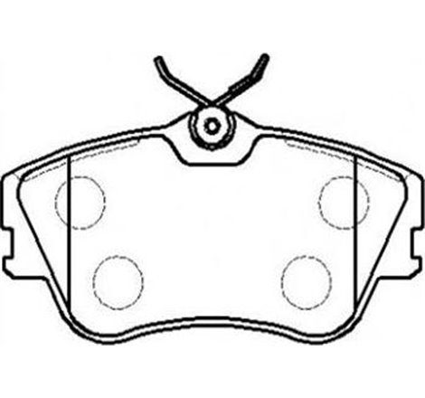 Set placute frana Fata cu suruburi de ghidare a etrierului de frana. VW TRANSPORTER T4 1.9D-2.8 07.90-06.03 - ATE-13.0460-2982.2