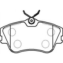 Set placute frana Fata cu suruburi de ghidare a etrierului de frana. VW TRANSPORTER T4 1.9D-2.8 07.90-06.03 - ATE-13.0460-2982.2