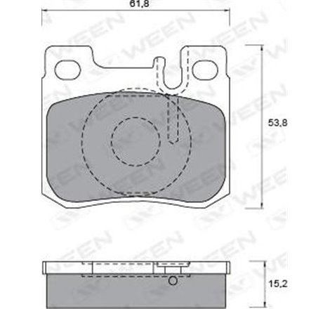 Set placute frana Spate MERCEDES 124 C124. 124 W124. 190 W201. C W202. E C124. E W124 1.8-3.0D 10.82-05.00 - ATE-13.0460-3504.2
