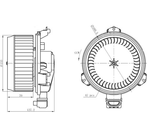 Suflanta de aer TOYOTA AURIS. COROLLA. RAV 4 III. RAV 4 IV. VERSO 1.3-3.5 11.05-09.19 - NRF-34277