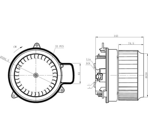 Suflanta de aer AUDI A6 ALLROAD C7. A6 C7. A7. A8 D4. BENTLEY MULSANNE 1.8-6.8 09.09-12.20 - NRF-34287