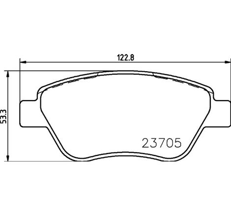 Set placute frana Fata FIAT GRANDE PUNTO. IDEA. LANCIA MUSA 1.2-1.8 12.03- - ATE-13.0460-3810.2
