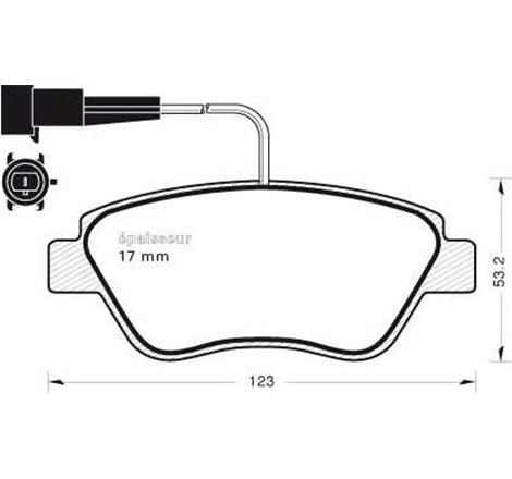 Set placute frana Fata CITROEN NEMO. NEMO-MINIVAN. FIAT 500. 500 C. DOBLO. IDEA. LINEA. LANCIA MUSA. PEUGEOT BIPPER. BIPPER TEPE