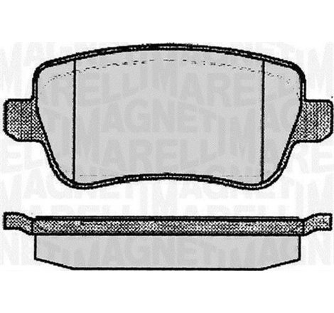 Set placute frana Spate cu suruburi de ghidare a etrierului de frana. FIAT CROMA. CROMA-KOMBI 1.8-2.4D 06.05-12.11 - ATE-13.0460