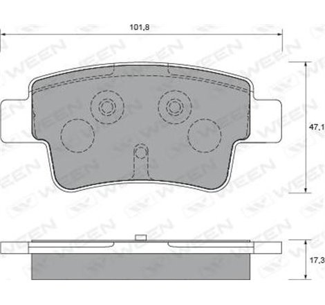 Set placute frana Spate ABARTH GRANDE PUNTO. FIAT GRANDE PUNTO. OPEL CORSA D. CORSA D-HATCHBACK 1.0-1.9D 10.05- - ATE-13.0460-38