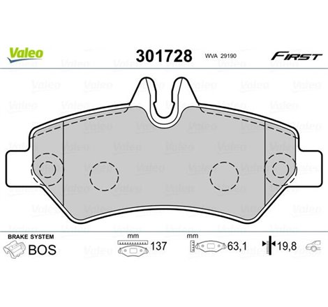 Set placute frana Spate cu suruburi de ghidare a etrierului de frana. VW CRAFTER 30-35. CRAFTER 30-50 2.0D-2.5D 04.06-12.16 - AT