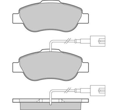 Set placute frana Fata FIAT 500. 500 C. PANDA. PANDA-HATCHBACK. FORD KA 1.2-1.4CNG 10.04- - ATE-13.0460-3846.2