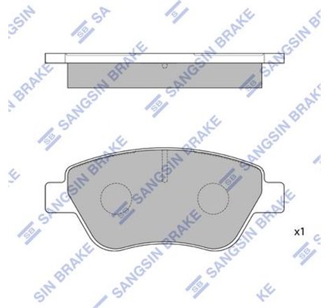 Set placute frana Fata FIAT 500. 500 C. DOBLO. DOBLO-MINIVAN. GRANDE PUNTO. IDEA. PALIO. PANDA. PANDA-HATCHBACK. PUNTO EVO 1.0-1