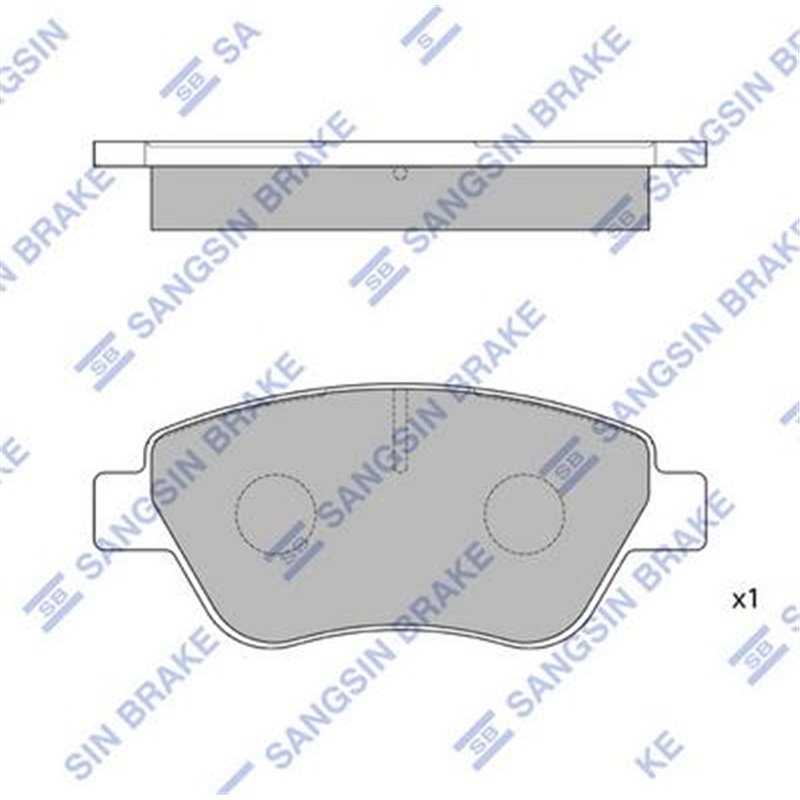 Set placute frana Fata FIAT 500. 500 C. DOBLO. DOBLO-MINIVAN. GRANDE PUNTO. IDEA. PALIO. PANDA. PANDA-HATCHBACK. PUNTO EVO 1.0-1