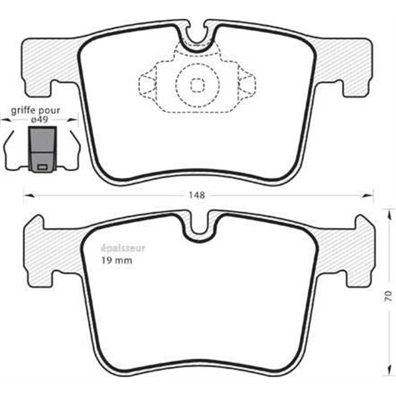 Set placute frana Fata BMW 1 F20. 1 F21. 2 F22. F87. 2 F23. 3 F30. F80. 3 F31. 3 GRAN TURISMO F34. 4 F32. F82. 4 F33. F83. 4 GRA