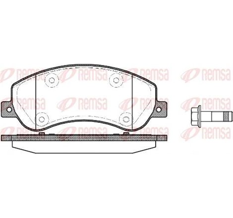Set placute frana Fata  cu suruburi de ghidare a etrierului de frana. VW AMAROK 2.0-2.0D-3.0D 09.10- - ATE-13.0460-3860.2