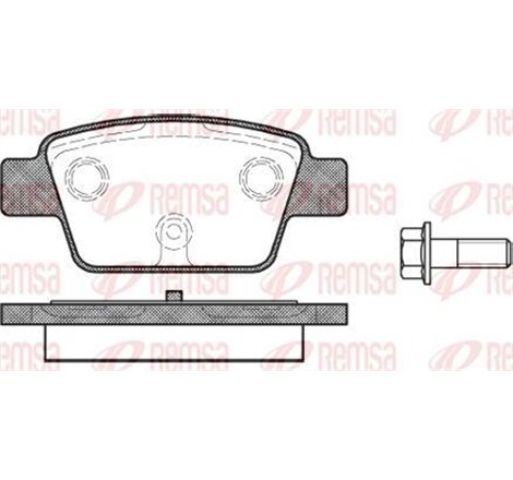 Set placute frana Spate ALFA ROMEO MITO. FIAT BRAVO II. MULTIPLA. STILO. LANCIA DELTA III 0.9-2.4 04.99-10.18 - ATE-13.0460-3861