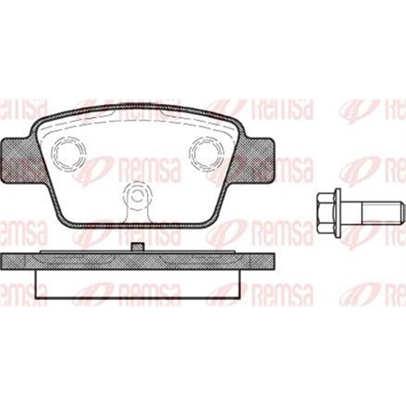 Set placute frana Spate ALFA ROMEO MITO. FIAT BRAVO II. MULTIPLA. STILO. LANCIA DELTA III 0.9-2.4 04.99-10.18 - ATE-13.0460-3861