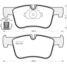Set placute frana Fata BMW 1 F20. 1 F21. 3 F30. F80. 3 F31. 3 G20. G80. G28. 3 G21. G81. 3 GRAN TURISMO F34. 4 F32. F82. 4 F33. 
