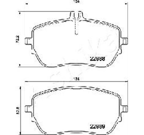 Set placute frana Fata  cu suruburi de ghidare a etrierului de frana. MERCEDES A V177. A W177. B SPORTS TOURER W247. CLA C118 1.
