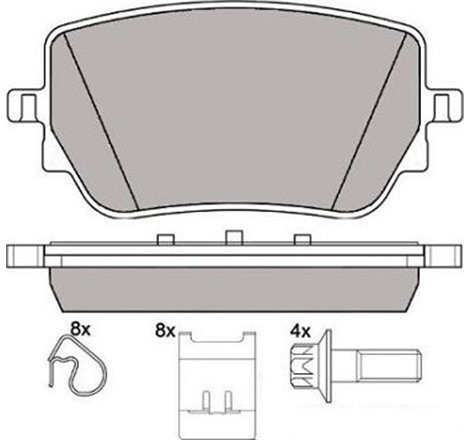 Set placute frana Spate MERCEDES A V177. A W177. B SPORTS TOURER W247. CLA C118. CLA SHOOTING BRAKE X118. GLA H247. GLB X247 1.3
