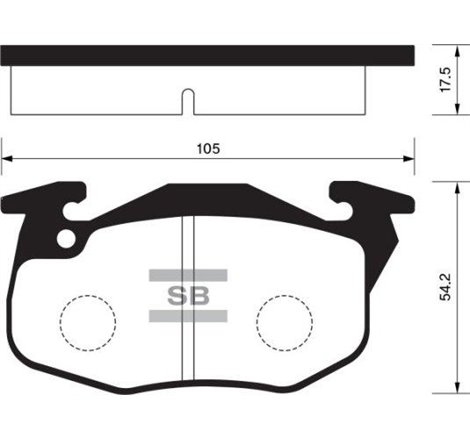 Set placute frana Fata PEUGEOT 205 I. 205 II. 205-HATCHBACK. 305 II. 309 I. 309 II. 309-HATCHBACK. 405 I. 405 II. RENAULT 11. 18