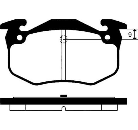 Set placute frana spate DRENAULT CLIO II. MEGANE I. MEGANE I CLASSIC 1.2-2.0 01.96-08.16 - ATE-13.0460-3926.2