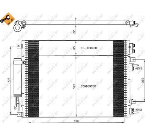 NRF aer mai rece Chrysler 300 C 2.7 - NRF-35626