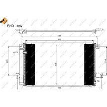 NRF aer mai rece Toyota Avensis T25 2.2 D-CAT - NRF-35629