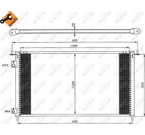NRF aer mai rece HONDA CIVIC VII Hatchback UE. PE. ES 2.0 TYPE-R - NRF-35636