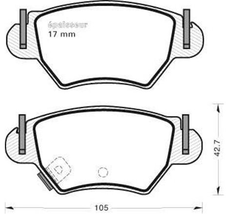 Set placute frana Spate  cu suruburi de ghidare a etrierului de frana. CHEVROLET VIVA. OPEL ASTRA G. ASTRA G CLASSIC. ASTRA G-KO