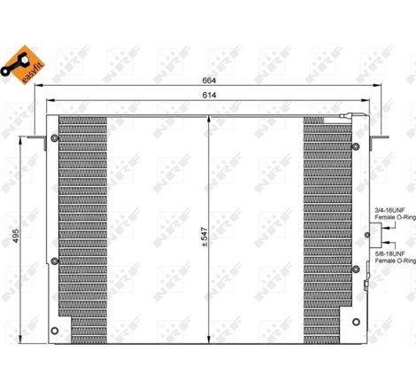NRF aer mai rece Land Rover Range Rover al II-lea LP 2.5 D - NRF-35657