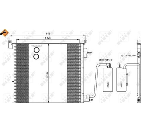 NRF aer mai rece Opel Signum 3.0 V6 CDTI-Opel Vectra C 3.0 CDTI - NRF-35741