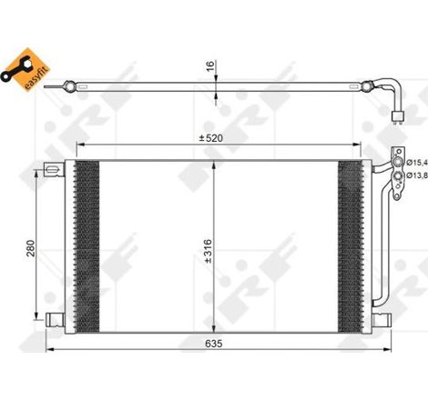 NRF aer mai rece BMW 3 E46 320 D - NRF-35748