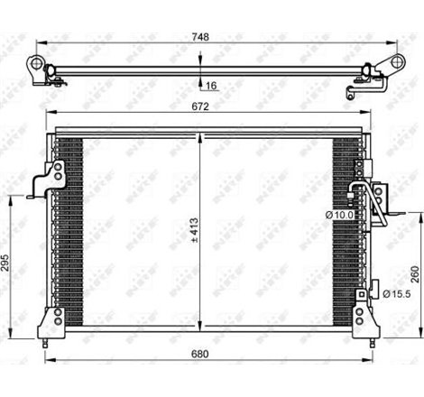 NRF aer mai rece Rover Discovery 2.5TD 01.99-06.04 - NRF-35754