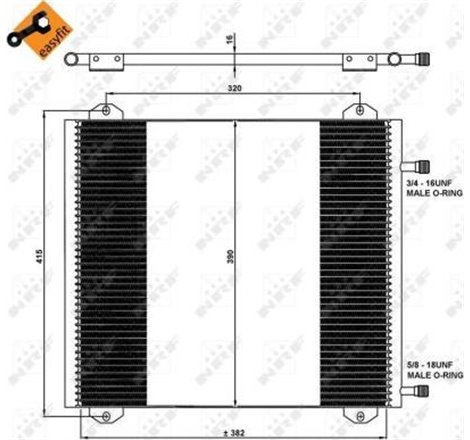 NRF aer mai rece Renault Twingo C06_ 1.2 16V C06C. C06D. C06K - NRF-35785
